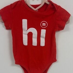 M&M'S Classic Red Baby Onesie